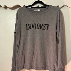 Sub_Urban Riot Gray 'Indoorsy' Long Sleeve Tee